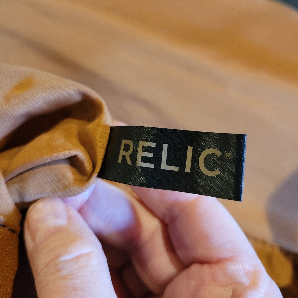 Relic Collection Brown Messenger Type Bag, Like New - Picture 12 of 14